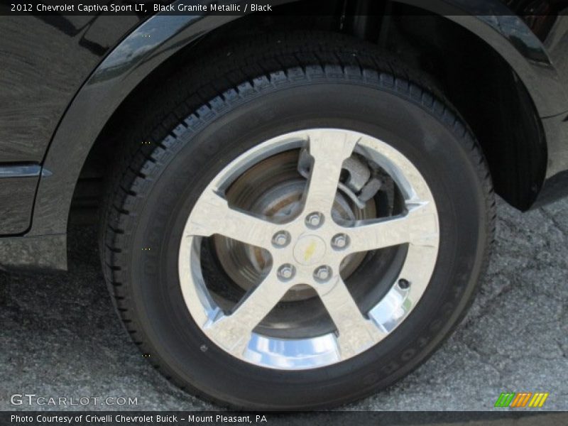 Black Granite Metallic / Black 2012 Chevrolet Captiva Sport LT