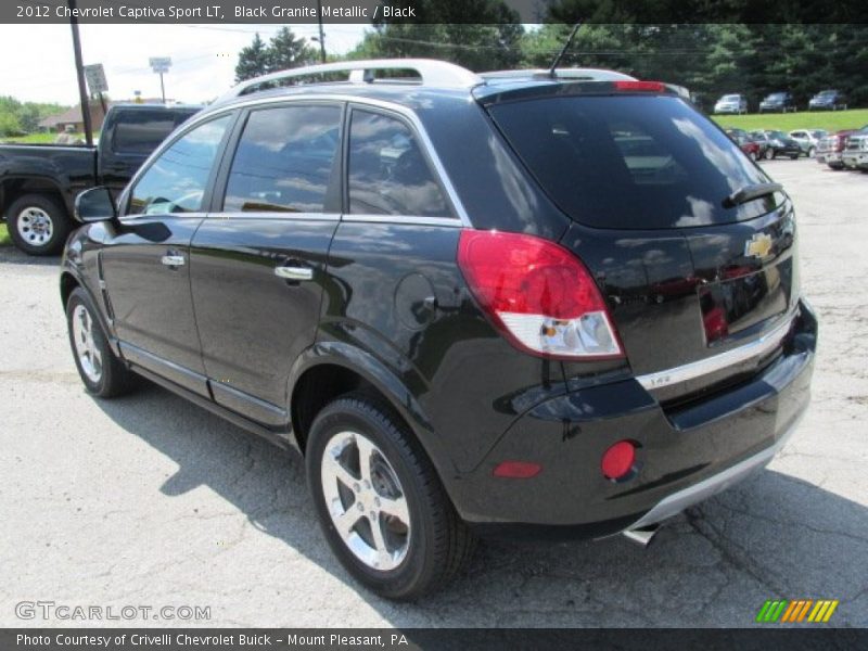 Black Granite Metallic / Black 2012 Chevrolet Captiva Sport LT