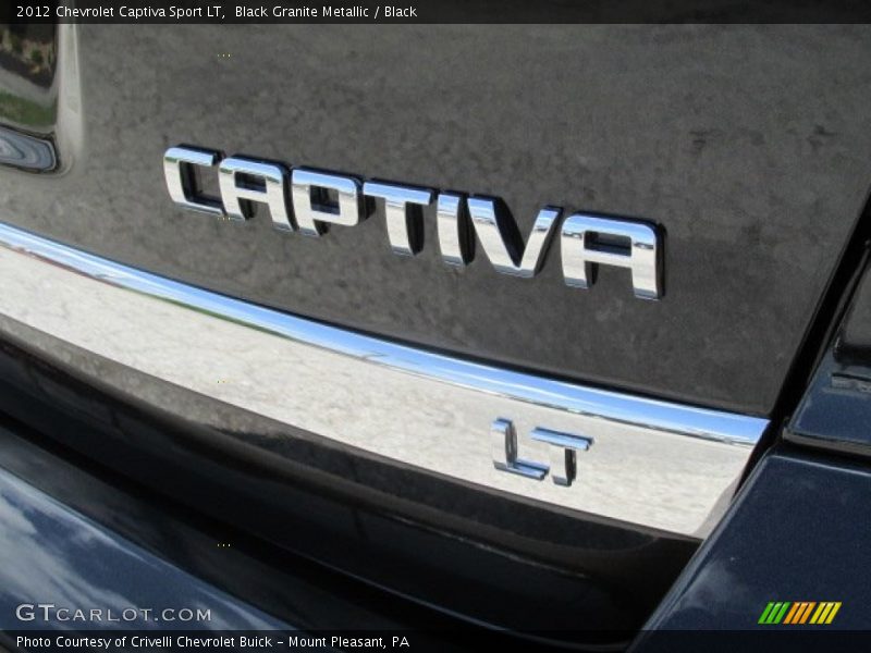 Black Granite Metallic / Black 2012 Chevrolet Captiva Sport LT