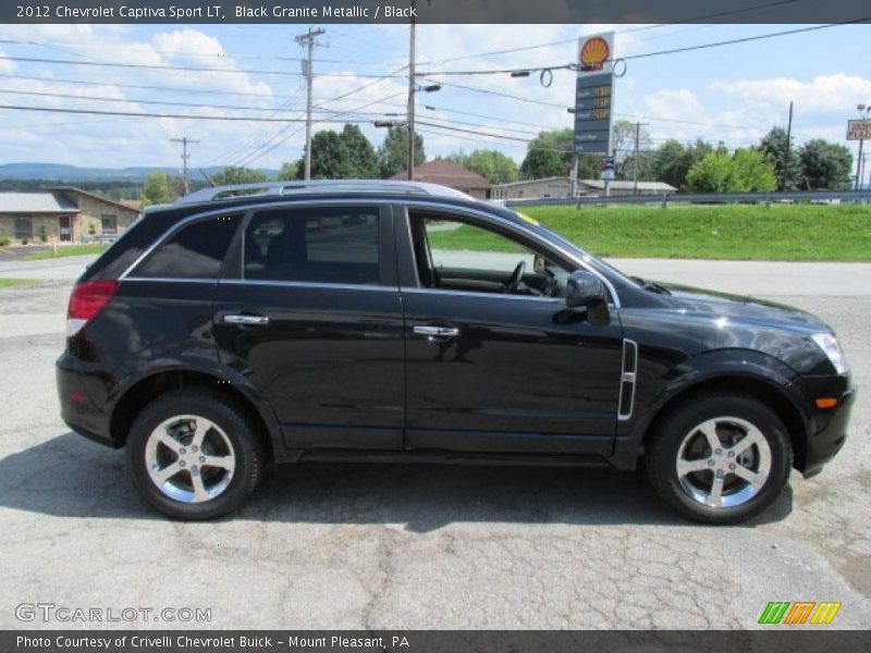 Black Granite Metallic / Black 2012 Chevrolet Captiva Sport LT