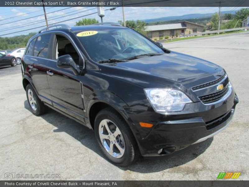 Black Granite Metallic / Black 2012 Chevrolet Captiva Sport LT