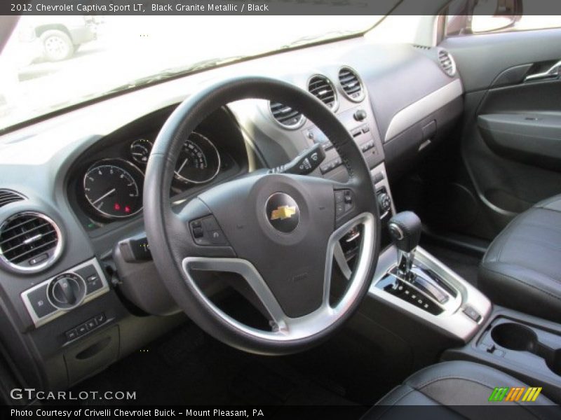 Black Granite Metallic / Black 2012 Chevrolet Captiva Sport LT