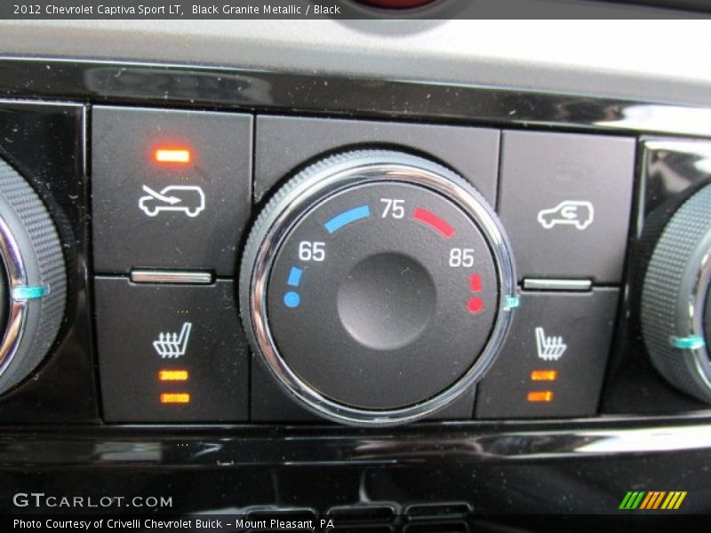 Black Granite Metallic / Black 2012 Chevrolet Captiva Sport LT
