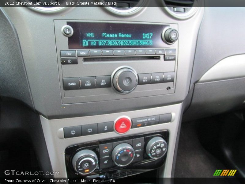 Black Granite Metallic / Black 2012 Chevrolet Captiva Sport LT