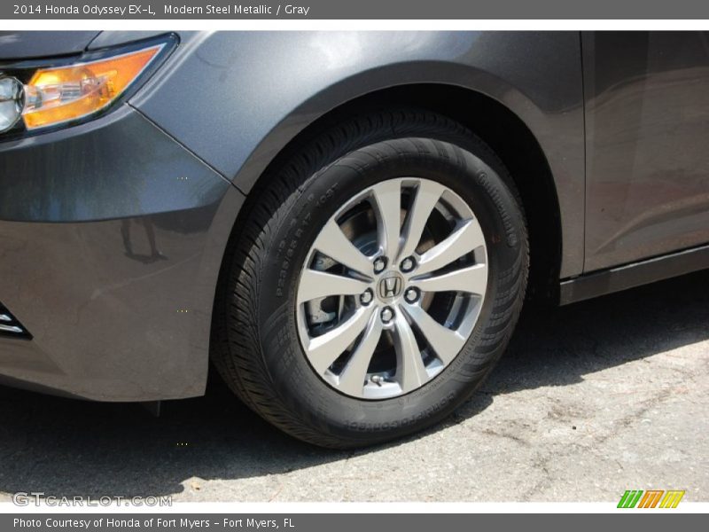 Modern Steel Metallic / Gray 2014 Honda Odyssey EX-L