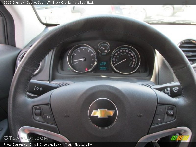 Black Granite Metallic / Black 2012 Chevrolet Captiva Sport LT