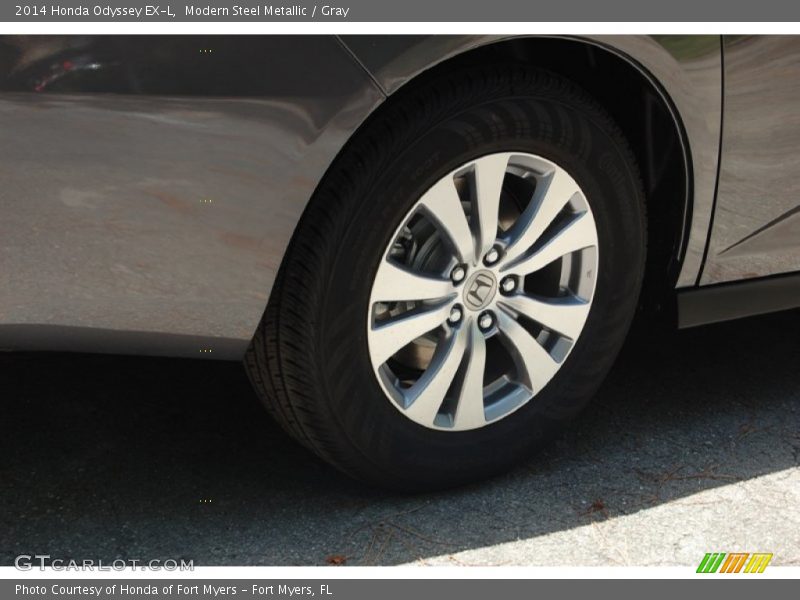 Modern Steel Metallic / Gray 2014 Honda Odyssey EX-L