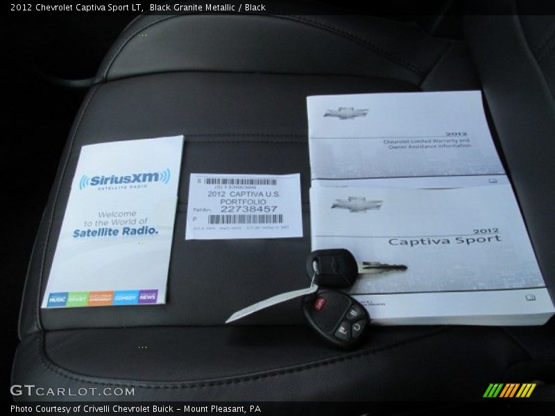 Black Granite Metallic / Black 2012 Chevrolet Captiva Sport LT