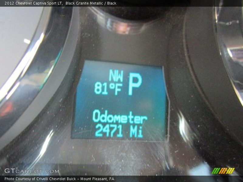 Black Granite Metallic / Black 2012 Chevrolet Captiva Sport LT