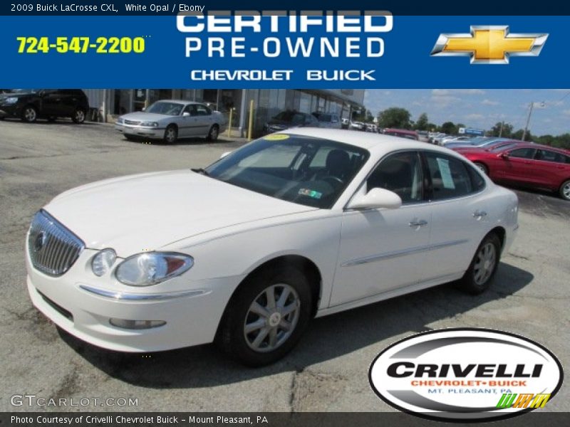 White Opal / Ebony 2009 Buick LaCrosse CXL