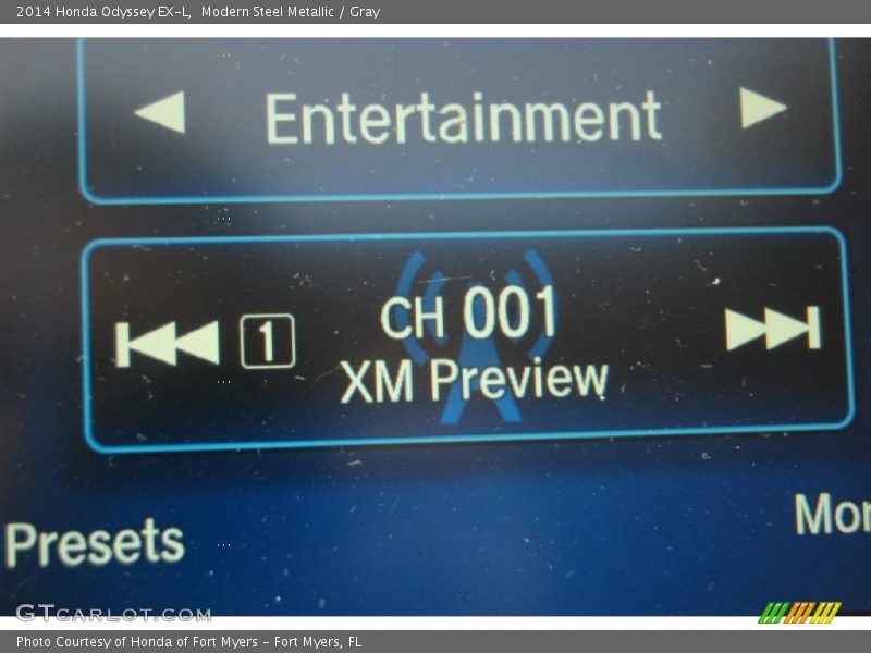 Modern Steel Metallic / Gray 2014 Honda Odyssey EX-L