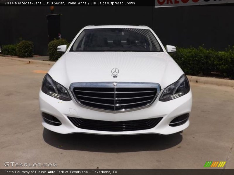Polar White / Silk Beige/Espresso Brown 2014 Mercedes-Benz E 350 Sedan