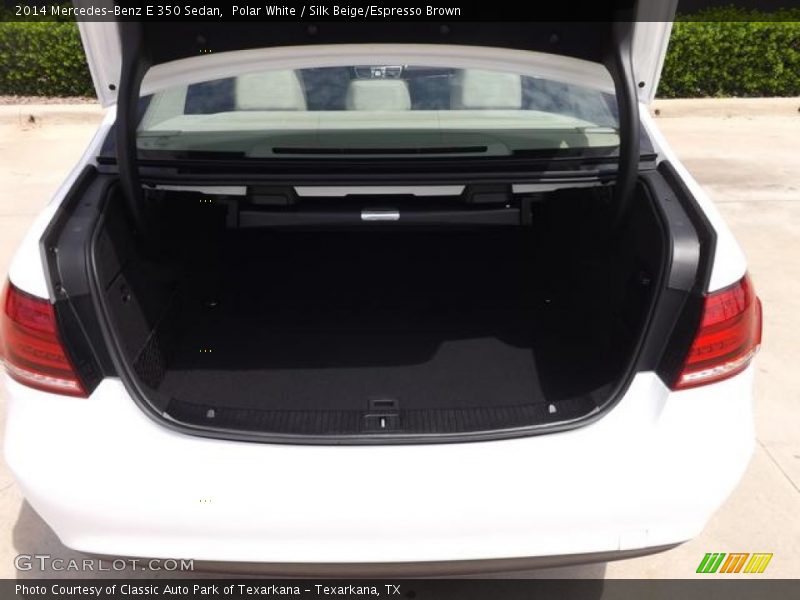 Polar White / Silk Beige/Espresso Brown 2014 Mercedes-Benz E 350 Sedan