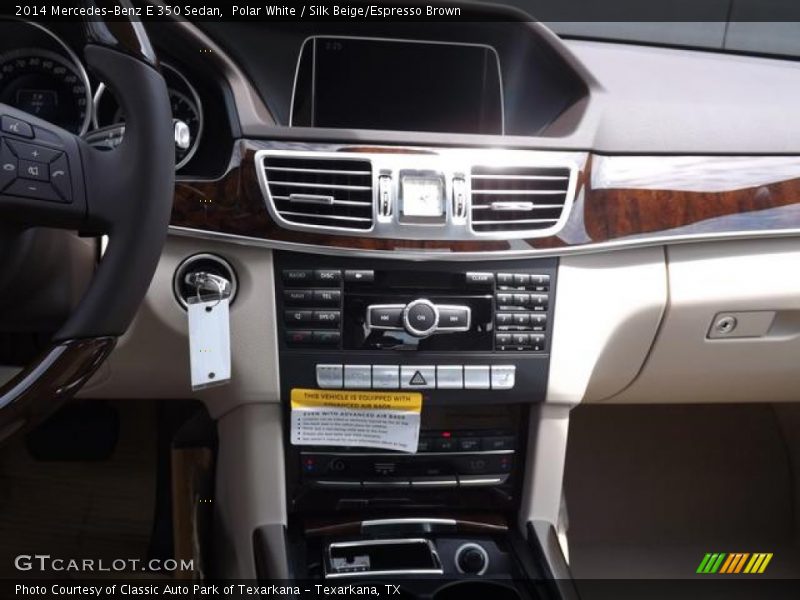 Polar White / Silk Beige/Espresso Brown 2014 Mercedes-Benz E 350 Sedan