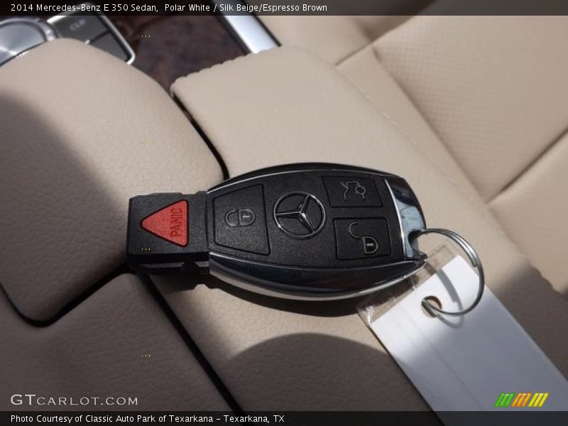 Polar White / Silk Beige/Espresso Brown 2014 Mercedes-Benz E 350 Sedan