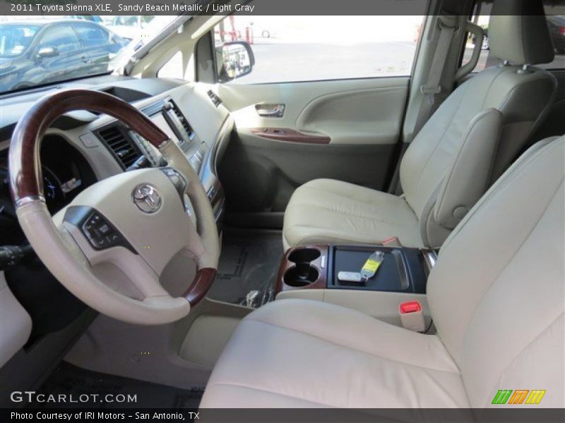 Sandy Beach Metallic / Light Gray 2011 Toyota Sienna XLE