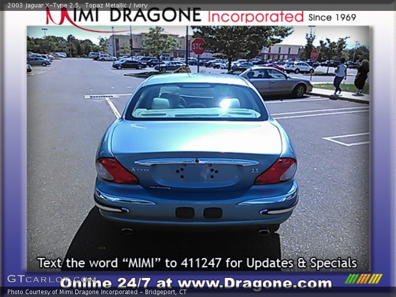 Topaz Metallic / Ivory 2003 Jaguar X-Type 2.5