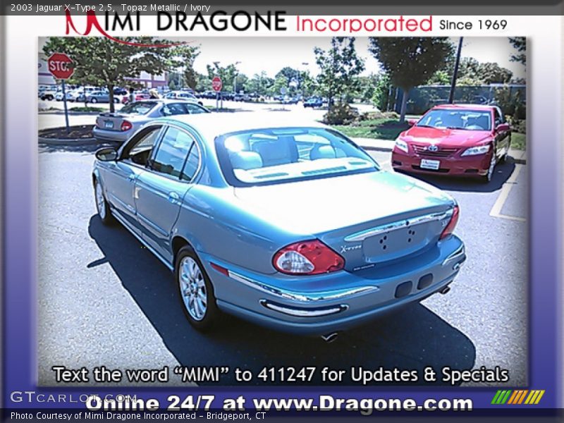 Topaz Metallic / Ivory 2003 Jaguar X-Type 2.5