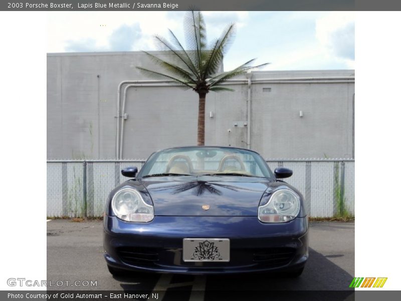 Lapis Blue Metallic / Savanna Beige 2003 Porsche Boxster