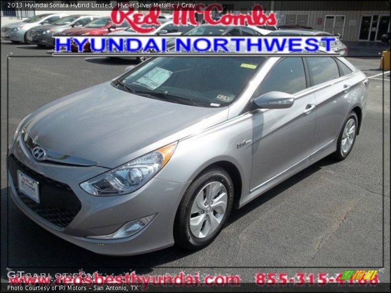 Hyper Silver Metallic / Gray 2013 Hyundai Sonata Hybrid Limited