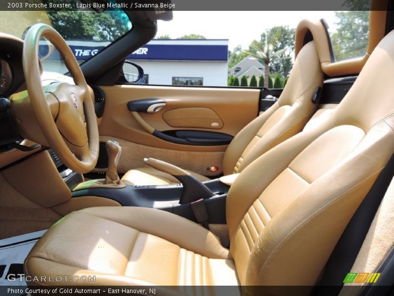 Lapis Blue Metallic / Savanna Beige 2003 Porsche Boxster
