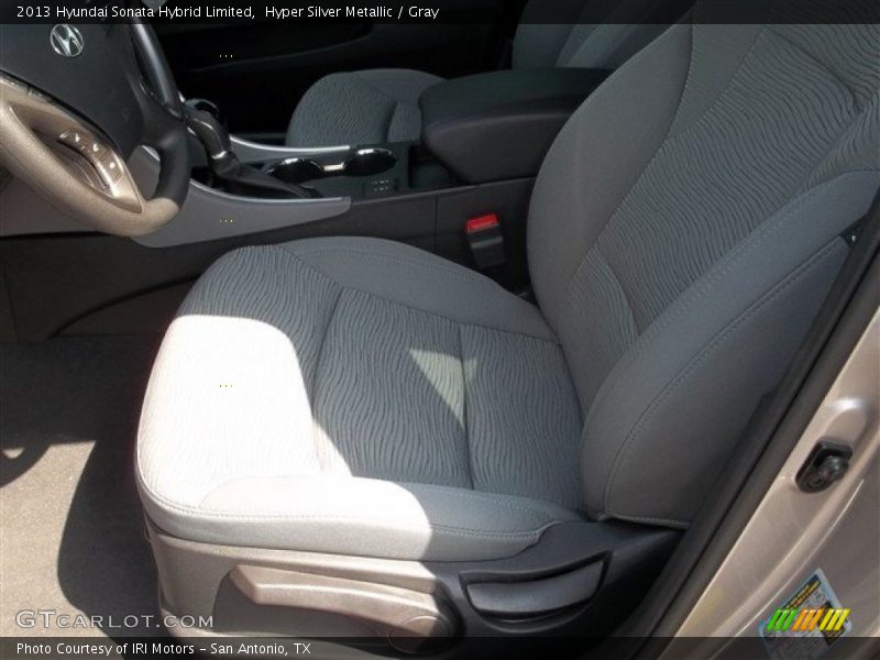 Hyper Silver Metallic / Gray 2013 Hyundai Sonata Hybrid Limited