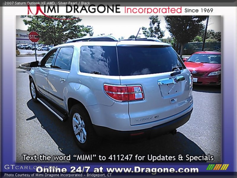 Silver Pearl / Black 2007 Saturn Outlook XE AWD