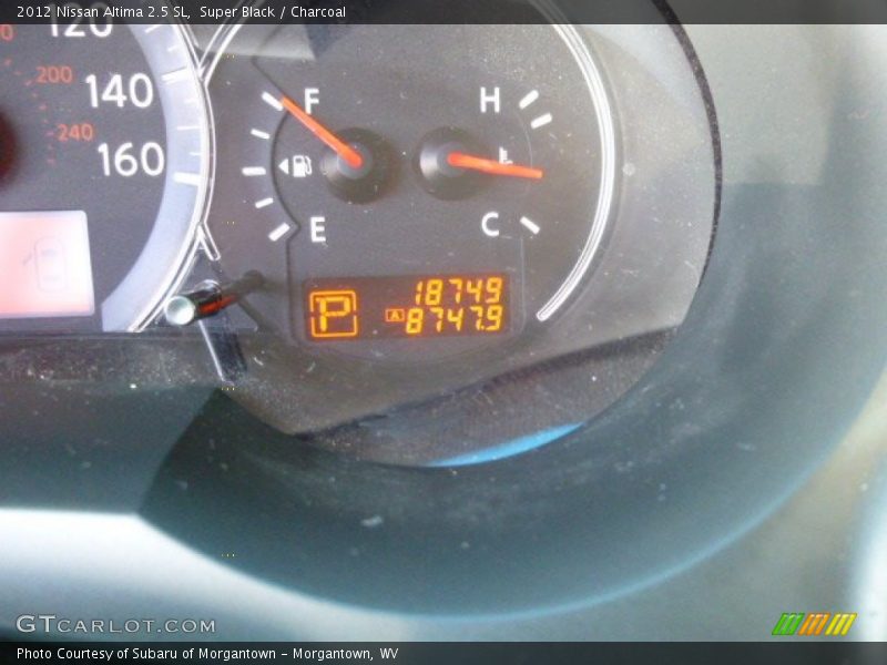 Super Black / Charcoal 2012 Nissan Altima 2.5 SL