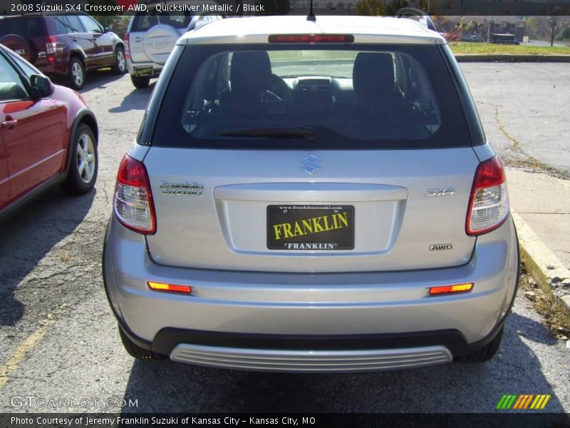 Quicksilver Metallic / Black 2008 Suzuki SX4 Crossover AWD