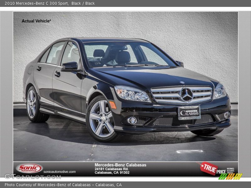 Black / Black 2010 Mercedes-Benz C 300 Sport