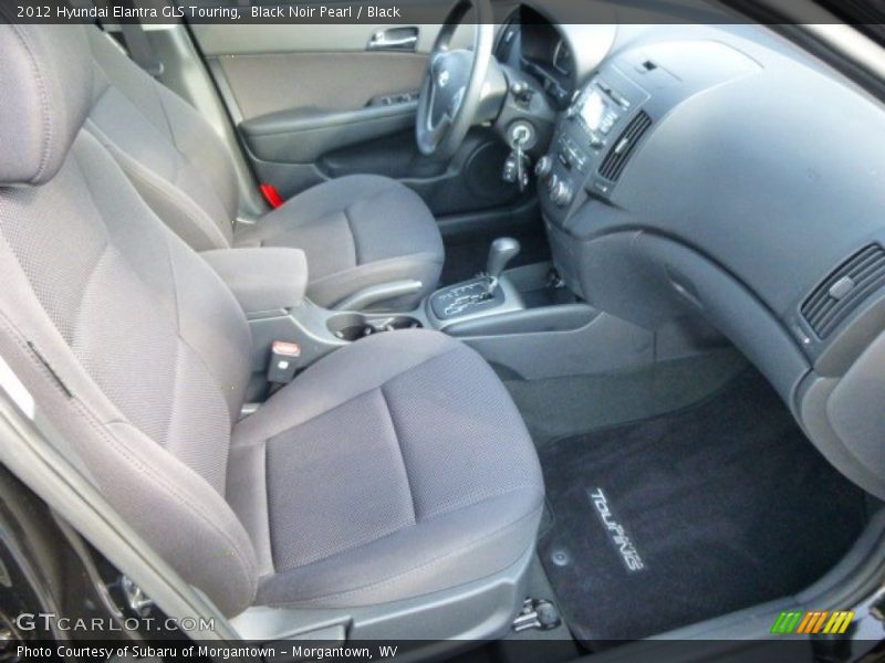 Black Noir Pearl / Black 2012 Hyundai Elantra GLS Touring