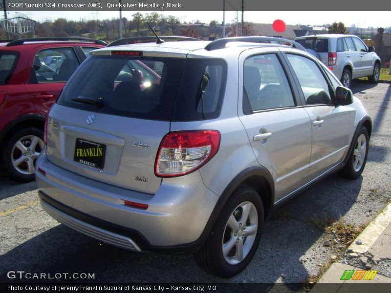Quicksilver Metallic / Black 2008 Suzuki SX4 Crossover AWD