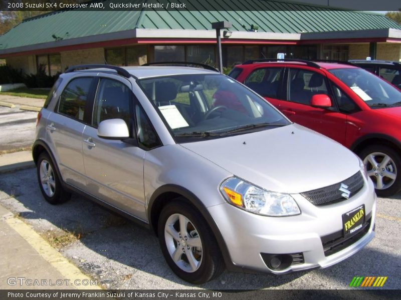 Quicksilver Metallic / Black 2008 Suzuki SX4 Crossover AWD
