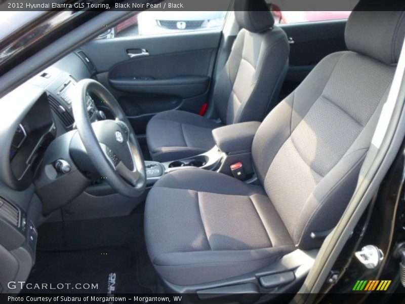 Black Noir Pearl / Black 2012 Hyundai Elantra GLS Touring