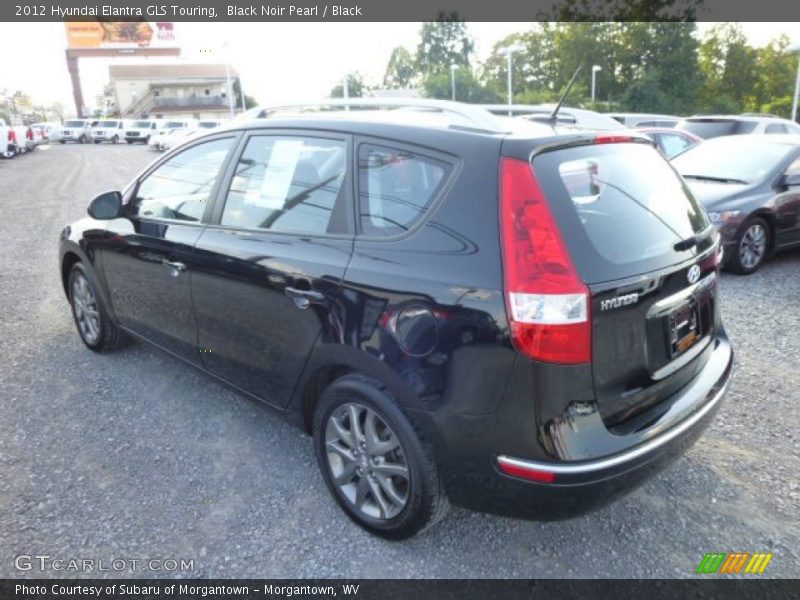 Black Noir Pearl / Black 2012 Hyundai Elantra GLS Touring