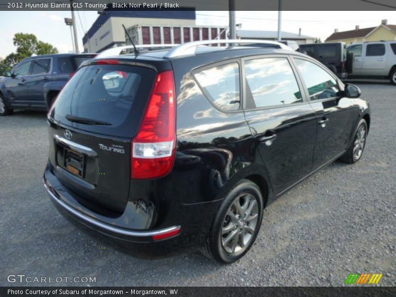 Black Noir Pearl / Black 2012 Hyundai Elantra GLS Touring