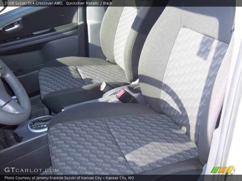 Quicksilver Metallic / Black 2008 Suzuki SX4 Crossover AWD