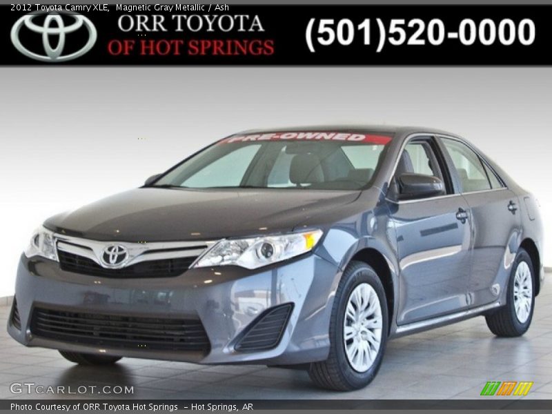 Magnetic Gray Metallic / Ash 2012 Toyota Camry XLE