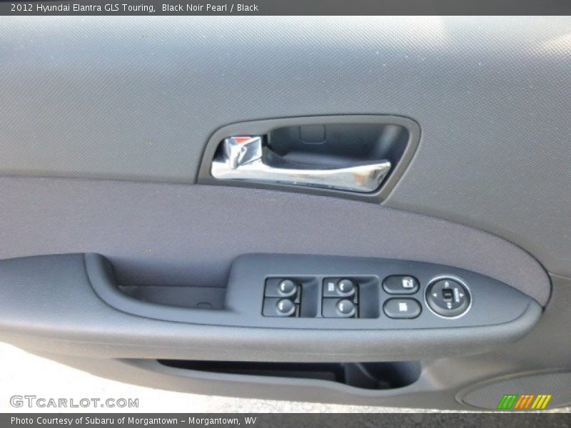 Black Noir Pearl / Black 2012 Hyundai Elantra GLS Touring