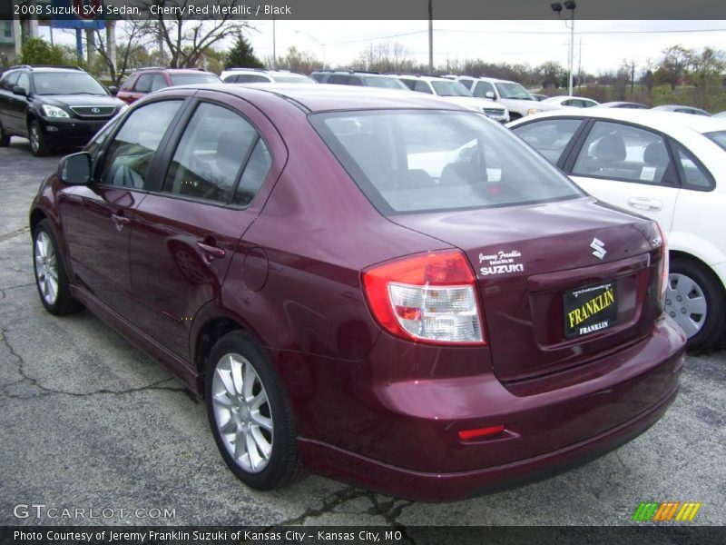 Cherry Red Metallic / Black 2008 Suzuki SX4 Sedan