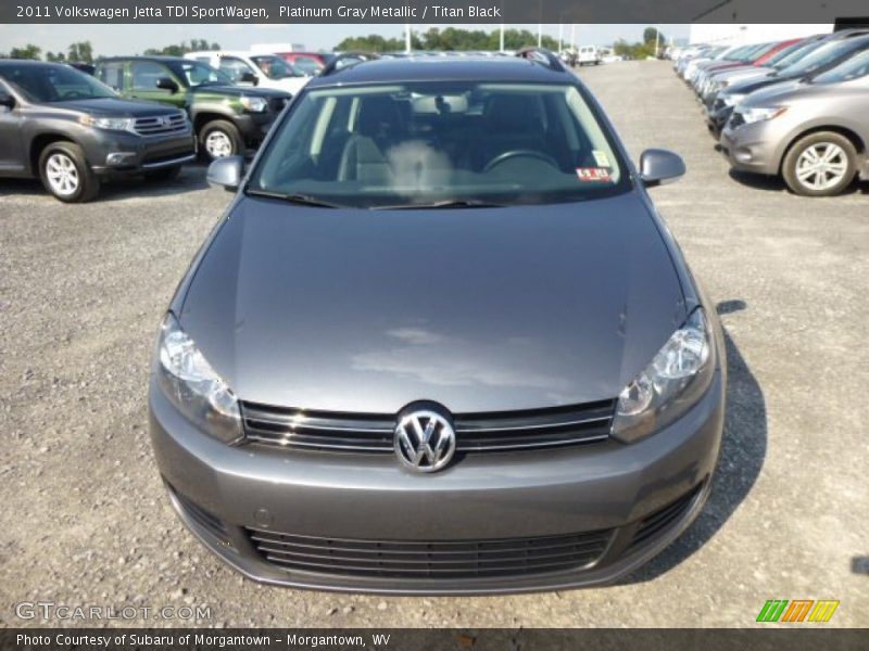 Platinum Gray Metallic / Titan Black 2011 Volkswagen Jetta TDI SportWagen