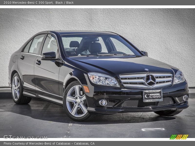 Black / Black 2010 Mercedes-Benz C 300 Sport