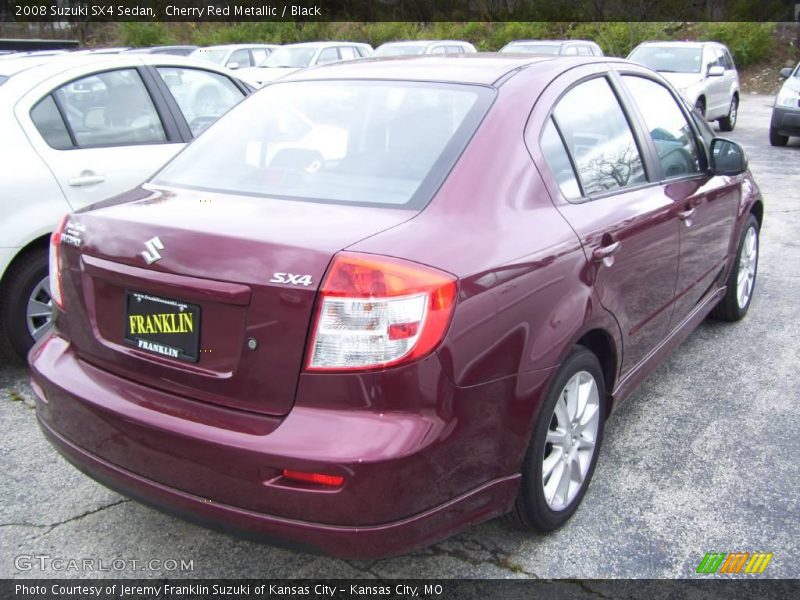 Cherry Red Metallic / Black 2008 Suzuki SX4 Sedan
