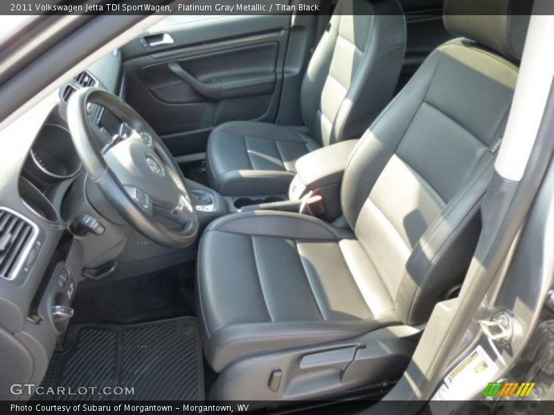 Platinum Gray Metallic / Titan Black 2011 Volkswagen Jetta TDI SportWagen