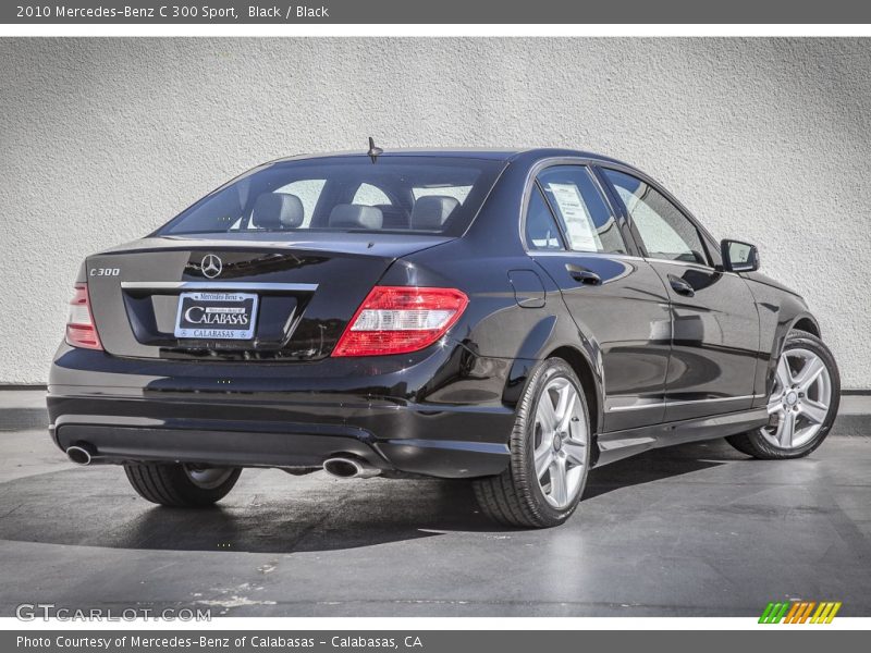Black / Black 2010 Mercedes-Benz C 300 Sport