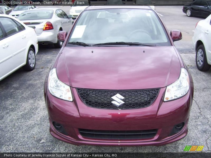 Cherry Red Metallic / Black 2008 Suzuki SX4 Sedan