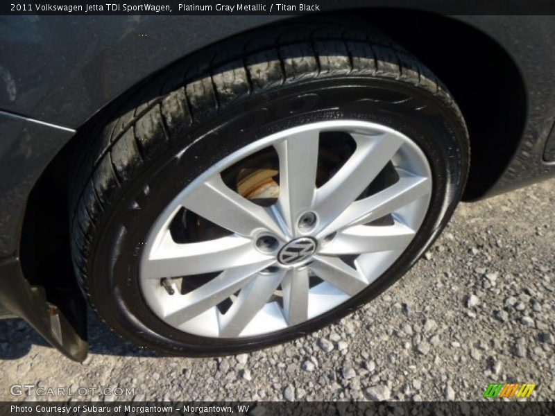 Platinum Gray Metallic / Titan Black 2011 Volkswagen Jetta TDI SportWagen