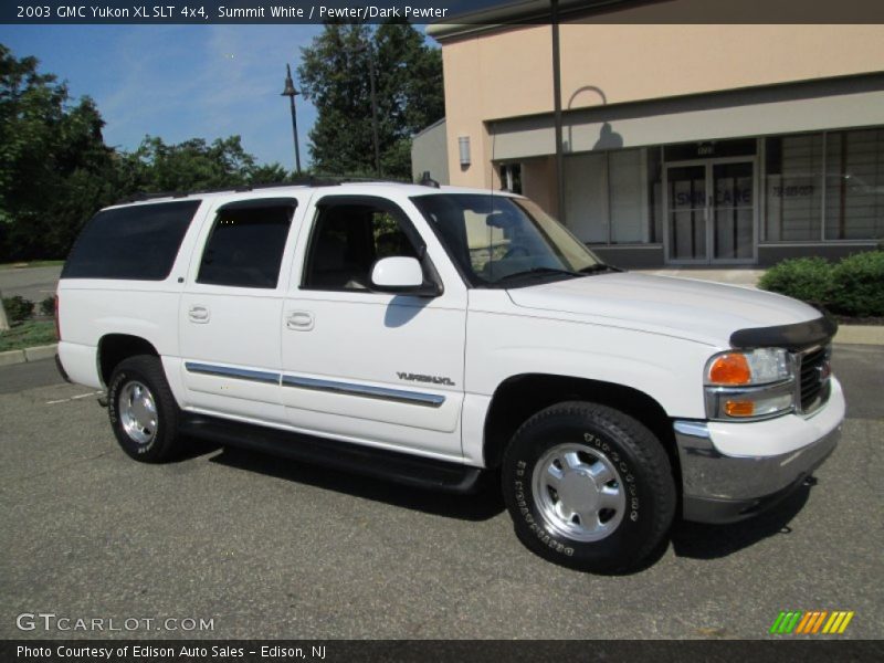 Summit White / Pewter/Dark Pewter 2003 GMC Yukon XL SLT 4x4