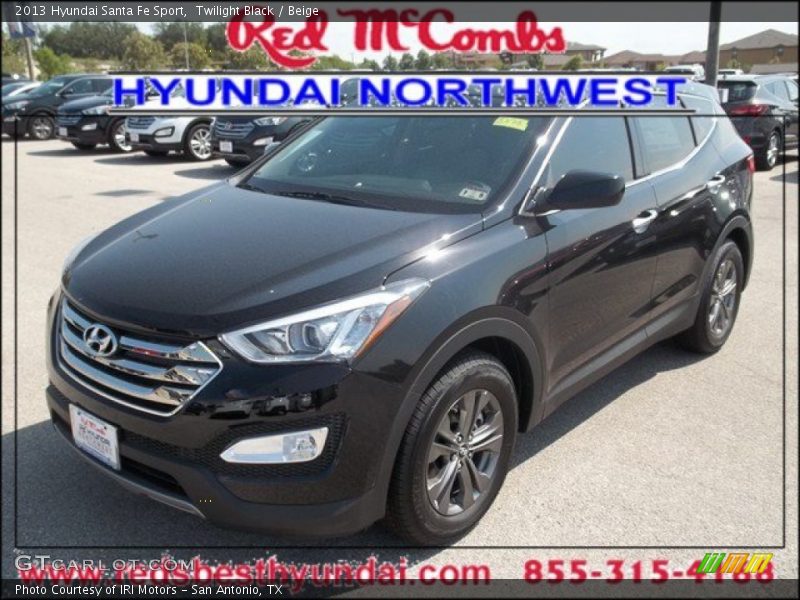 Twilight Black / Beige 2013 Hyundai Santa Fe Sport