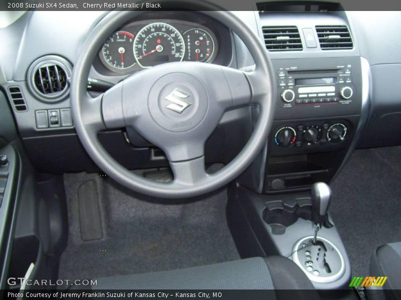 Cherry Red Metallic / Black 2008 Suzuki SX4 Sedan